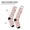 thumbnail image 2 of Lsque Lilies Flowers Pattern Sport Compression Socks for Men & Women 15-20 mmHg Knee High Nurse Pregnant Running Medical and Travel Athletic, 2 of 6