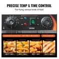 thumbnail image 2 of Deep Fryer 11.6Qt, 1500W Electric Countertop Fryer, Stainless Steel Single Oil Fryer with Timer & Temp Control, Overheat Protection for Restaurant & Kitchen, 2 of 6