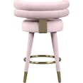 thumbnail image 3 of Meridian Furniture Fitzroy Pink Velvet Counter Stool (Set of 2), 3 of 6