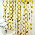 thumbnail image 4 of Balsa Circle Metallic Gold Round 6 feet Foil Tassels Fringe Backdrop Curtains Party Events, 4 of 8