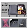 thumbnail image 4 of Tripcomp 5-Piece Hardside Luggage Set with Duffel Bag & Spinner Wheels, 20/24/28 Inch Lightweight ABS Suitcases with TSA Lock,Wine Red, 4 of 13