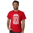 thumbnail image 5 of Funny Zombies Like Me For My Brains Men's Graphic T Shirt Tees Brisco Brands L, 5 of 6