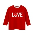 thumbnail image 4 of Xdegoge Girls Heart Print Long Sleeve T-Shirt Cute Fashion Tee for Toddlers and Kids Crewneck Graphic Tees Summer Casual Tshirts, 4 of 5