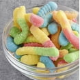 thumbnail image 3 of Albanese World's Best Sanded Sour Mini Neon Gummi Worms (2 POUND Bag), 3 of 8