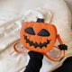 thumbnail image 4 of Bolso cruzado del diablo de Halloween bolso de hombro cuadrado de calabaza de cuero PU bolsos de moda, 4 of 9