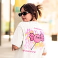 thumbnail image 3 of Playera Oversize Juana Gallo Diseño de Ajolo Pop Manga Corta Blanca, 3 of 6
