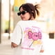 thumbnail image 3 of Playera Oversize Juana Gallo Diseño de Ajolo Pop Manga Corta Blanca, 3 of 6