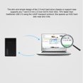 thumbnail image 4 of Boîtier de Disque Dur Portable W25a831 2.5 Pieds' USB3.1 Type C Résistant aux Rayures Boîtier de Disque Dur HDD Noir, 4 of 8