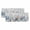 Gray, variant on 2 Pack Valances for Windows, Blue Eucalyptus Coastal Window Valances for Living Room/Bedroom/Bathroom, Beach Starfish Shell Nautical Light Filtering Kitchen Curtain Valance 42"W x18" L
