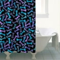 thumbnail image 4 of Dog Bones Shower Curtain 84"x72" ,Bathroom Decorative Shower Curtains Set with 12 Hooks,Modern Waterproof Washable Shower Curtain, 4 of 6