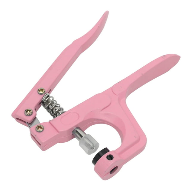 Grommet Tool Kit, Grommet Machine Hand Press Widely Used Easy Operation Aluminium For Craft Blue,Pink