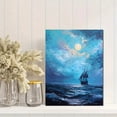 thumbnail image 2 of Qisvanset Gradient Circle Abstract Canvas Print 12x16 Inch Studio Art, 2 of 8