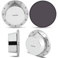 thumbnail image 3 of Temporizador mecánico de cocina de 60 minutos con alarma de sonido magnético, temporizador de acero inoxidable y ABS, temporizador de cocina para cocina (plata) Sailing Electrónica, 3 of 5