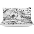 thumbnail image 3 of HAHDAXIA Newspaper Bedding Solid Comforter Set for All Seasons,3 Pieces(1 Comforter+2 Pillowcases),Soft Microfiber Bedding Set Twin(86"x70"), 3 of 7