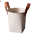 thumbnail image 2 of Neinkie Vintage Style Metal Planters，Rustic Country Style Iron Flower Pot, Vintage Metal Round Bucket Planter with Handles, Rustic Iron Flower Pot - Garden Home Decor, 2 of 7
