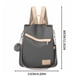 thumbnail image 3 of Mochilas para Mujeres Moda Mujeres Nueva Tendencia de Moda Mochila Anti-Robo, Bolso de Viaje de Paño Multifuncional, Mochila de Gran Capacidad Mochila para Viajar, 3 of 3