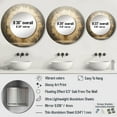 thumbnail image 4 of Designart "Meditative Zen Position" Meditation Rund Mirror For Wall Decor - Large Beige Round Print Mirror - Round Global Mirror - Wall Mounted Round Large Mirror - 29" x 29", 4 of 6