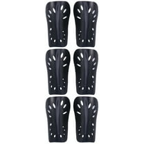3 Pairs Breathable Calf Guard Gear Soccer Shin Guards Child Black