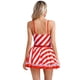 thumbnail image 5 of Mujer bastón de caramelo Santa Claus Navidad Cosplay traje cuello en V tul enagua rayas Año nuevo Ballet Tutu vestido de leotardo, 5 of 5