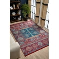 thumbnail image 2 of Ghaziabad Burgundy Modern Polyester Area Rugs for Living Room Washable Rugs Boho Moroccan Area Rug Soft Geometric Bohemian Carpet Distressed Indoor Rug for Bedroom Dining Room Office Nonslip Rug, 2 of 9