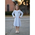 thumbnail image 2 of Vestido tipo jersey Disney Frozen Elsa Anna para niñas 2T morado, 2 of 7