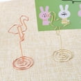 thumbnail image 6 of WHAMVOX 10Pcs Modern Iron Wire Decorative Placecard Holder for Home Use 3.93X1.38X1.38In, 6 of 8
