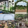 thumbnail image 2 of Arco de jardín al aire libre negro Arco de jardín de metal estable y elegante Fácil de instalar Arco de jardín de hierro Arco de jardín para plantas trepadoras para bodas, 3 tamaños ( Size : 140x40x240cm/55.1x15 esquí esquí Gafas de esquí, 2 of 5