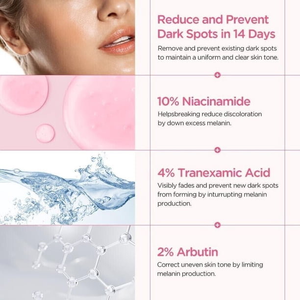 Suero Corrector Manchas Oscuras 30ML Potenciador Colágeno Facial Iluminador Piel