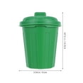thumbnail image 2 of Raindrops 10Pcs Compact Green Desktop Trash Cans Plastic with Lid for Office Study and Party Use, 2 of 6