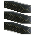 thumbnail image 7 of 50pcs 7.27x5.31 Inch Card Envelopes V Flap Envelopes With Gold Border For Graduation Invitation Wedding Greeting Cards Black, 7 of 7