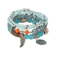 thumbnail image 1 of Bracelets Multicolor Stackable Bead Jewelry Set for Women and Men – Stretchable Layered Bracelet in Various, 1 of 7