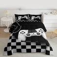 thumbnail image 2 of Castle Fairy White Gamepads 3-Piece Full Comforter Set for Boys Girls, 2 of 8