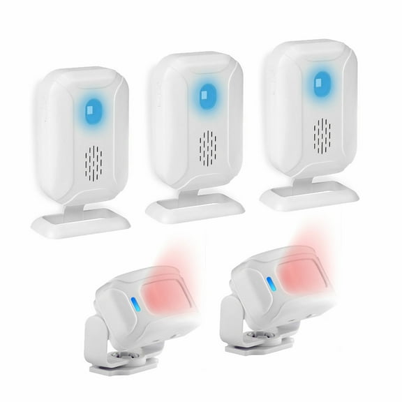 Wireless Door Bell Infrared Motion Sensor Indoor Alert Chime 2 Sensor   3 Alarm