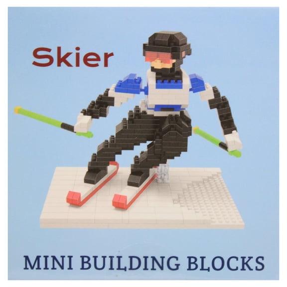 Impact Photographics Mini Building Blocks - Downhill Skier