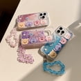 thumbnail image 2 of Compatible Con Huawei Mate 40 Y9S Y9A Y7A Y9 Prime 2019 P Smart 2021 Honor X9A X9 X8 X7 70 50 Pro Magic5 Lite 5G Sparkle Funda De Purpurina Flotante Con Pulsera Pooh Bear Piglet Cubierta Gao Jiahui unisex, 2 of 2
