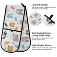 thumbnail image 4 of Dailycode Double Sided Oven Mitt with Loop Heat Resistant Kitchen Long Potholders 7" x 35" Various Color Dogs, 4 of 6