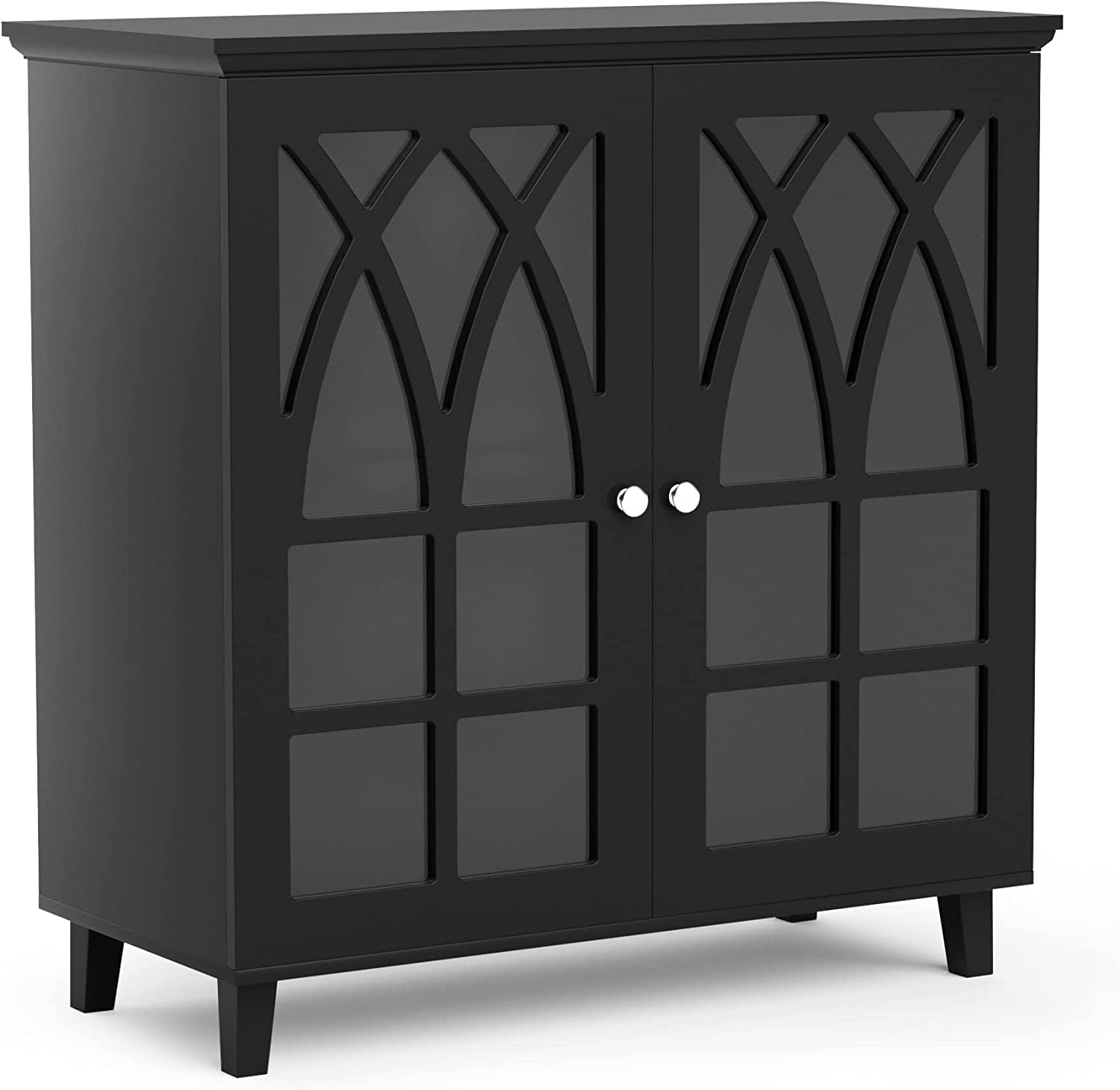 Duomeng Buffet Sideboard Storage with 2 Glass Doors