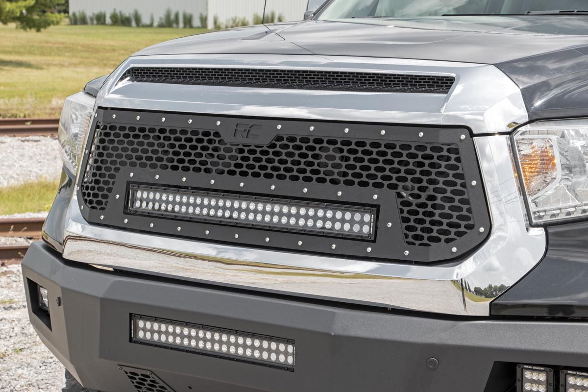Rough Country Heavy Duty Front LED Bumper for 2014-2021 Toyota Tundra - 10777