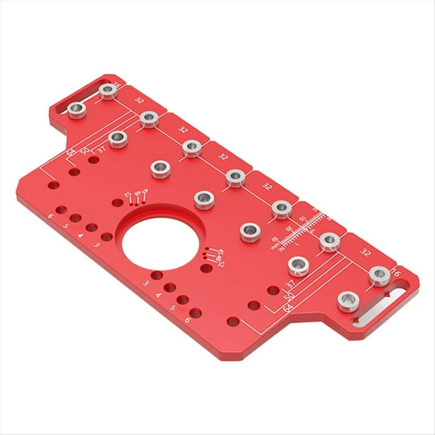 Manija de Puerta 2 en 1, Pasador de Estante, Guía Perforación, Plantilla para Carpintería, Bisagra, Localizador Perforación, Puerta Gabinete con Bisagras, Plantilla Perforadora B