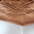 thumbnail image 5 of FASÄDE Rosette Decorative Vinyl 2ft x 4ft Glue Up Ceiling Panel in Polished Copper (5 Pack), 5 of 5