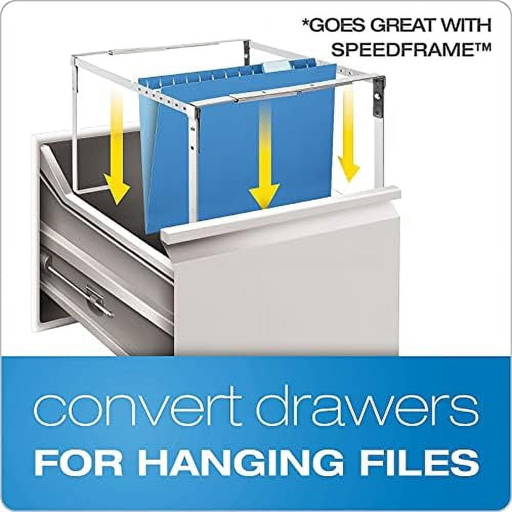 Reinforced Hanging Folders, Letter Size, Burgundy, 1/5 Cut, 25/BX (4152 1/5 BUR)