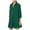 Green, variant on HJYCHN Elegant Solid Color Long Sleeve Shirt Dress for Women Featuring Turn Down Collar and Delicate Ruffled Hem Detail White XXL
