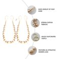 thumbnail image 5 of Curtain Tiebacks–Set of 2 Boho Wood Bead Holdbacks with Brass Hooks–Rustic Curtain Tie Backs for Drapes, Bedroom, Nursery or Kitchen(As Shown,Wooden&2PCS), 5 of 8