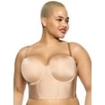thumbnail image 3 of Felina | Body Veil Longline Strapless Bra | Seamless | Contour | Adjustable (38D, Warm Neutral), 3 of 5