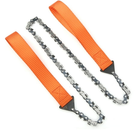 

Pocket Hand Saw 33T Hand Chain Saw Manganese Steel Ergonomic For Soft Metal Rubber Black orange
