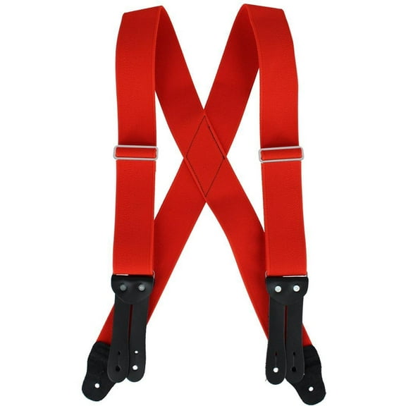 Welch  2 Inch Tuff Stuff Safety X-Back Button On Work Suspender (Men)