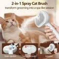thumbnail image 6 of Steam Brush 3-in-1 Self-Cleaning Pet Brush for Pets, White, 6 of 9