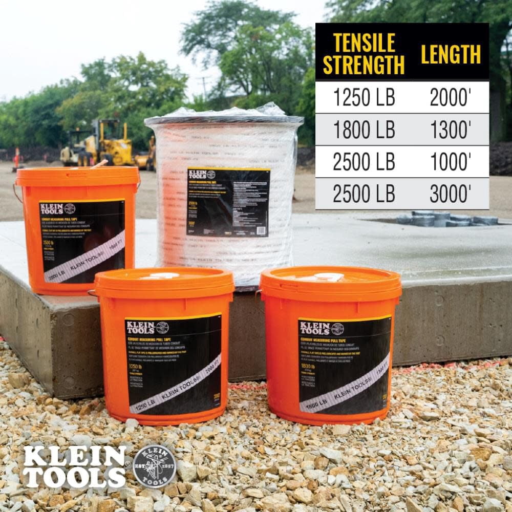 Klein Tools Pull Tape 1800 Lb X 1300'