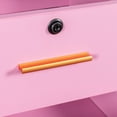 thumbnail image 3 of Aukfa Locking Salon Storage Cabinet for Hair Stylist with 2 Drawer - Pink, 3 of 8