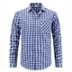 thumbnail image 1 of Blusa y camisa de manga larga con cuello vuelto para hombre, blusa informal a la moda con botones, cómoda y de manga larga con cuello vuelto, blusa de poliéster para hombre., 1 of 5